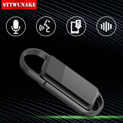 Mini Sprachgesteuerter Recorder Versteckter Schlüsselanhänger Aufnahme Hören Spionagegerät - Bild 1 von 4