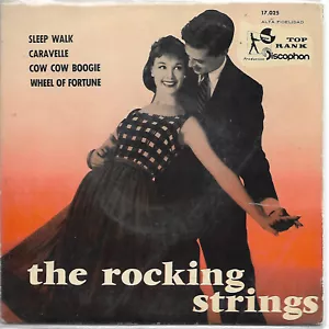 THE ROCKING STRINGS EP Spain 1960 Sleep Walk+3 BLUE VINYL - Picture 1 of 1