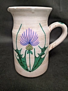 Vallauris  Pichet Broc en faïence à décor de bleuet - Picture 1 of 7