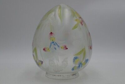 Tulipe ,globe De Lustre En Cristal émaillé ,XIXème • 40€