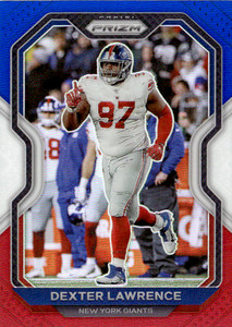 2020 Panini Prizm #164 Dexter Lawrence Prizm Red White and Blue