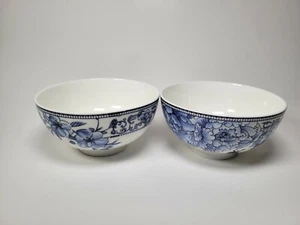 Schale Japanischer Sushi Reis Blau Pfingstrose Orchidee Pflaume Blume Set - Bild 1 von 8