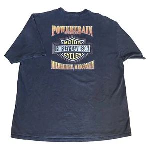 HARLEY DAVIDSON Sz XXXL MILWAUKEE WISCONSIN FACTORY TOUR TEE SHIRT MENS BLACK - Picture 1 of 7