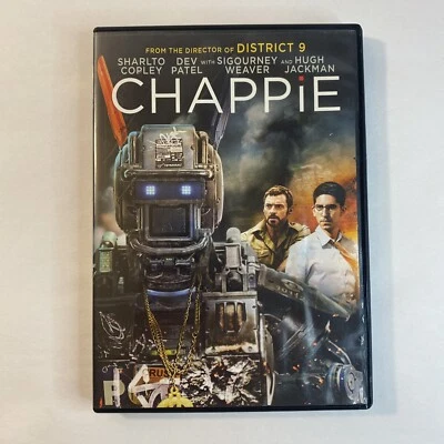 Chappie (DVD, 2015) Action Crime Sci-fi Region 1 Widescreen Hugh Jackman - Image 1 of 4