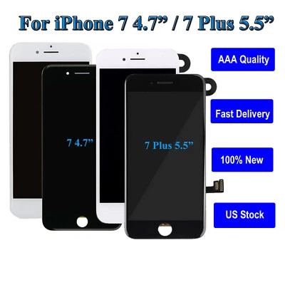 For iPhone 8 7 Plus Full Complete LCD Touch Digitizer Screen Replacement +Camera - Image 1 of 4