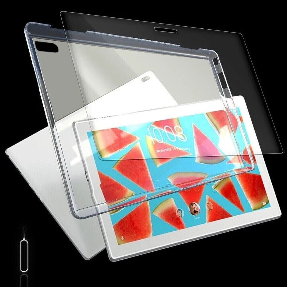 Tempered Glass Screen Protector TPU Case for Lenovo Tab 4 10 Plus 10.1" TB-X704F - Image 1 of 1