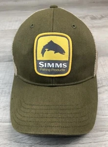 Simms Fishing Products Mesh Hat Snap back Green Yellow Adjustable  - Picture 1 of 20