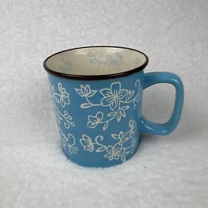 Temp-tations stackable replacement coffee mug light blue Floral Lace 14 oz. - Picture 1 of 5