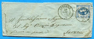 1863 ARTOGNE doppio cerchio su c.15 Litogr.I Tipo. (289643) - Imagen 1 de 2