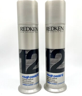 REDKEN PASTA ÁSPERA 12 MATERIAL DE TRABAJO CONTENEDOR GRIS/PLATEADO 2,5 OZ - LOTE DE 2 Foto 1 de 3