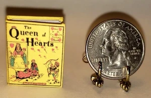 1:12 SCALE MINIATURE BOOK THE QUEEN OF HEARTS RANDOLPH CALDECOTT - Picture 1 of 10