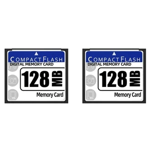 2X 128MB Compact Flash Memory Card for Camera, Advertising Machine,7881 - Picture 1 of 2