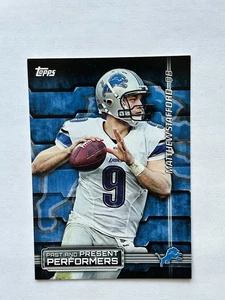 2015 Topps - Past & Present Performers Barry Sanders, Matthew Stafford #PPP-SS - Picture 1 of 2