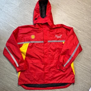 Chaqueta de carreras Shell V-Power Nitro+ Pit Crew para hombre 3XL lluvia con capucha forrada cremallera completa - Imagen 1 de 9