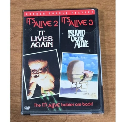 It's Alive 2 It Lives Again and It's Alive 3 Island of the Alive Horror DVD NWT - Image 1 of 2