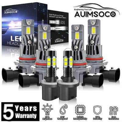 For GMC Envoy XL 2002-2006 Sport Utility 4-Door LED Headlight Bulbs Super Bright - Image 1 of 4