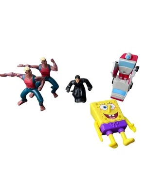 Lot Of 5 McDonald’s Happy Meal Burger King Toys SpongeBob Transformers Avatar 08 - Image 1 of 4
