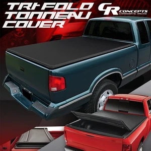 CUBIERTA TONEL TRIPLE PLEGABLE DE VINILO SUAVE PARA CAMIÓN 94-04 CHEVY S10 GMC SONOMA PLATAFORMA 6' - Imagen 1 de 12