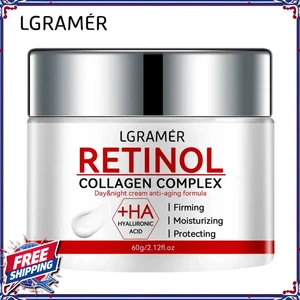 Retinol Collagen Face Cream Anti-Aging Wrinkle Hyaluronic Acid & Vitamin B C E - Bild 1 von 11