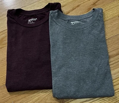 Lot of 2 Arizona Jean Company Men’s Small T Shirts Burgundy And Gray - Image 1 of 4