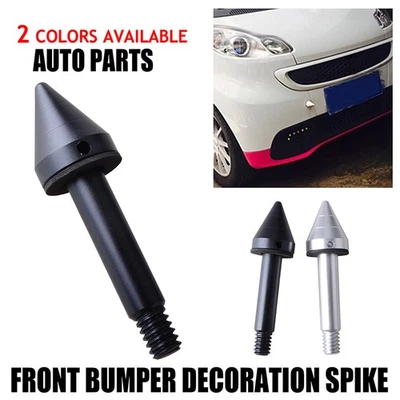 Protector de remolque de parachoques delantero negro 2 piezas clavos para Smart Fortwo 2007-2015 Foto 1 de 4