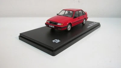 1:43 TRIPLE 9 1988 VOLVO 440 SEDAN RED DIECAST CARS - Image 1 of 4