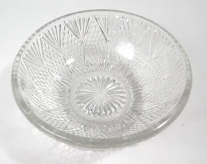 Unbranded Very Small Clear Glass Trinket Dish Pinwheel Pattern - Picture 1 of 5