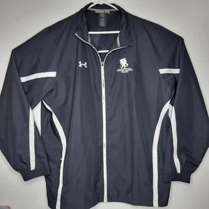 Under Armour Jacket Mens 2XL Black Wounded Warrior Project Full Zip Windbreaker - Picture 1 of 7
