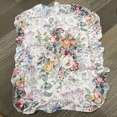 Travesseiro grande usado Ralph Lauren Allison com babados 24 x 28 polegadas desbotado - Imagem 1 de 4