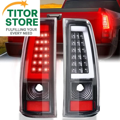 LED Tail Lights Assembly Fit for Chevy Silverado 1999 2000 2001 Smoked Black  Foto 1 de 4