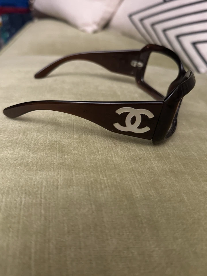 Gafas de sol Chanel madreperla BORGOÑA SOLO MARCOS AUTÉNTICOS -ITALIA Foto 1 de 4