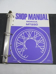 Honda Official Factory 1975 MT250  Service Shop Manual - Picture 1 of 4