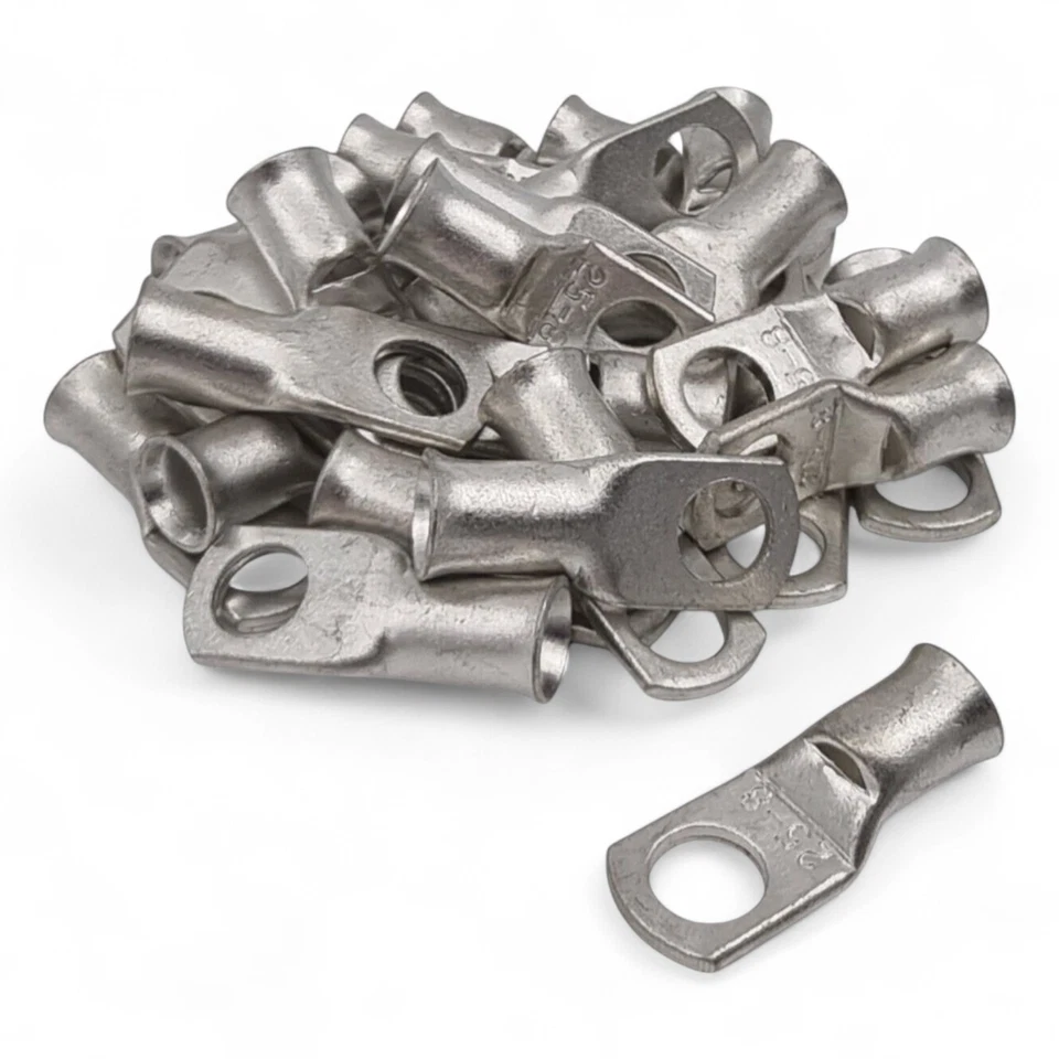 Copper Tube Terminals Cable Lug Connector Battery Welding Ring Crimp (All Sizes) - Image 1 of 1