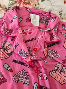 Mean Girls pajama set, XL, button down, long sleeve, polyester - Picture 1 of 9