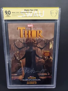 THOR #700 Film Foto Variante CBCS 9.0 SIGNIERT MCU Cate Blanchett Hela Schauspieler RAR - Bild 1 von 22
