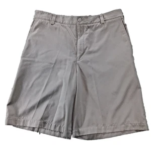 Nike Shorts Mens 32 Beige Fit Dry Golf Stretch Performance Flat Front 9" - Picture 1 of 7