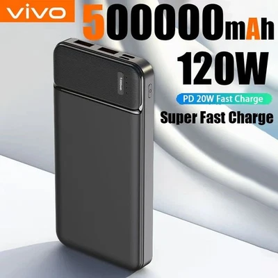50000mAh 120W Power Bank Super Fast Charging Devices iPhone Cells Videos Gift - Image 1 of 4