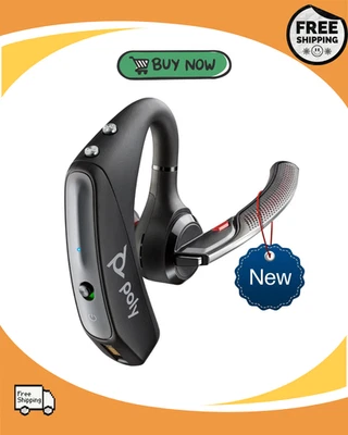Plantronics - Voyager 5200 (Poly) - Bluetooth Over-The-Ear (Monaural) Headset -  - image 1 of 4