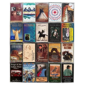 20x Native American Cassette Tape Lot: Rare Indian Flute Navajo Lakota Nakai - Picture 1 of 3