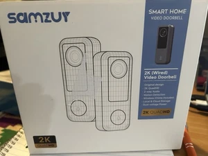 Timbre Video Smart Home 2K Cableado Samzuy Detección de Movimiento, Timbre Inalámbrico - Imagen 1 de 6