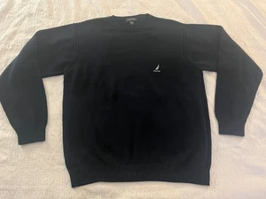 Nautica Mens Navy Blue Crewneck Sweater XL - Picture 1 of 8