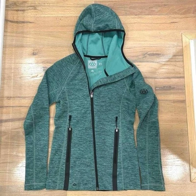 686 Jacket Women XS GLCR Tarot Tech Fleece Full Zip Tiffany Ski Snowboard Hoodie - Image 1 of 4