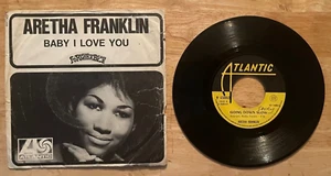 45 7" FRENCH SP ARETHA FRANKLIN BABY I LOVE YOU - Picture 1 of 2