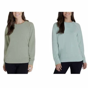 Eddie Bauer Women's Crew Neck Soft Fleece Pullover Sweatshirt Relaxed - Picture 1 of 8