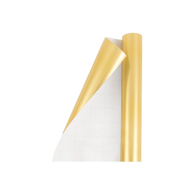 Wrapping Paper, W: 50 cm, 60 g, Gold, 100 M, 1 Roll