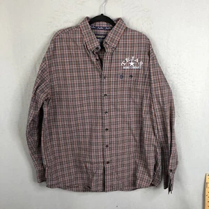 George Strait Shirt Mens XLT Tall Tejas Rodeo Company Western Ranch Casual - Picture 1 of 18