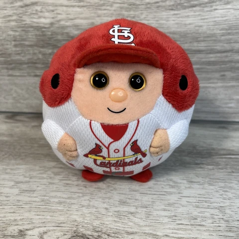 St. Louis Cardinals Baseball MLB Ty Plush Beanie Ballz  2013 5" Red & White Cover