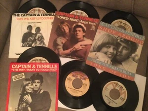 Captain & Tennille 45 Lot (6): “Lonely Night”/ “Love Will Keep Us Together”… - Picture 1 of 5