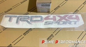 Toyota Tacoma 2016-2022 TRD 4X4 SPORT BLACK/RED Bed Side Decal 75996-04090-A0 - Picture 1 of 4