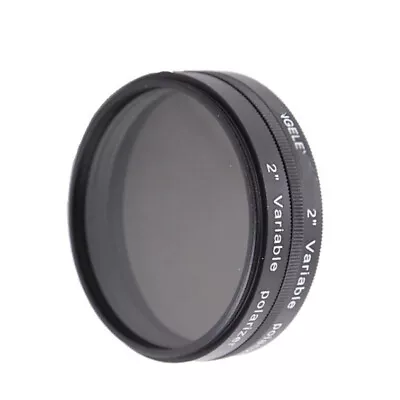 2 Inch Variable Polarizing Filter Lens for Astronomical Telescope Eyepiece USA - Image 1 of 4